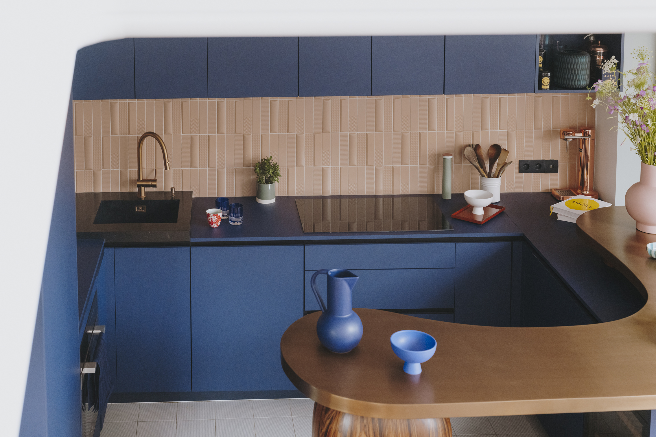 Cuisine Facade bleu tendance Perene