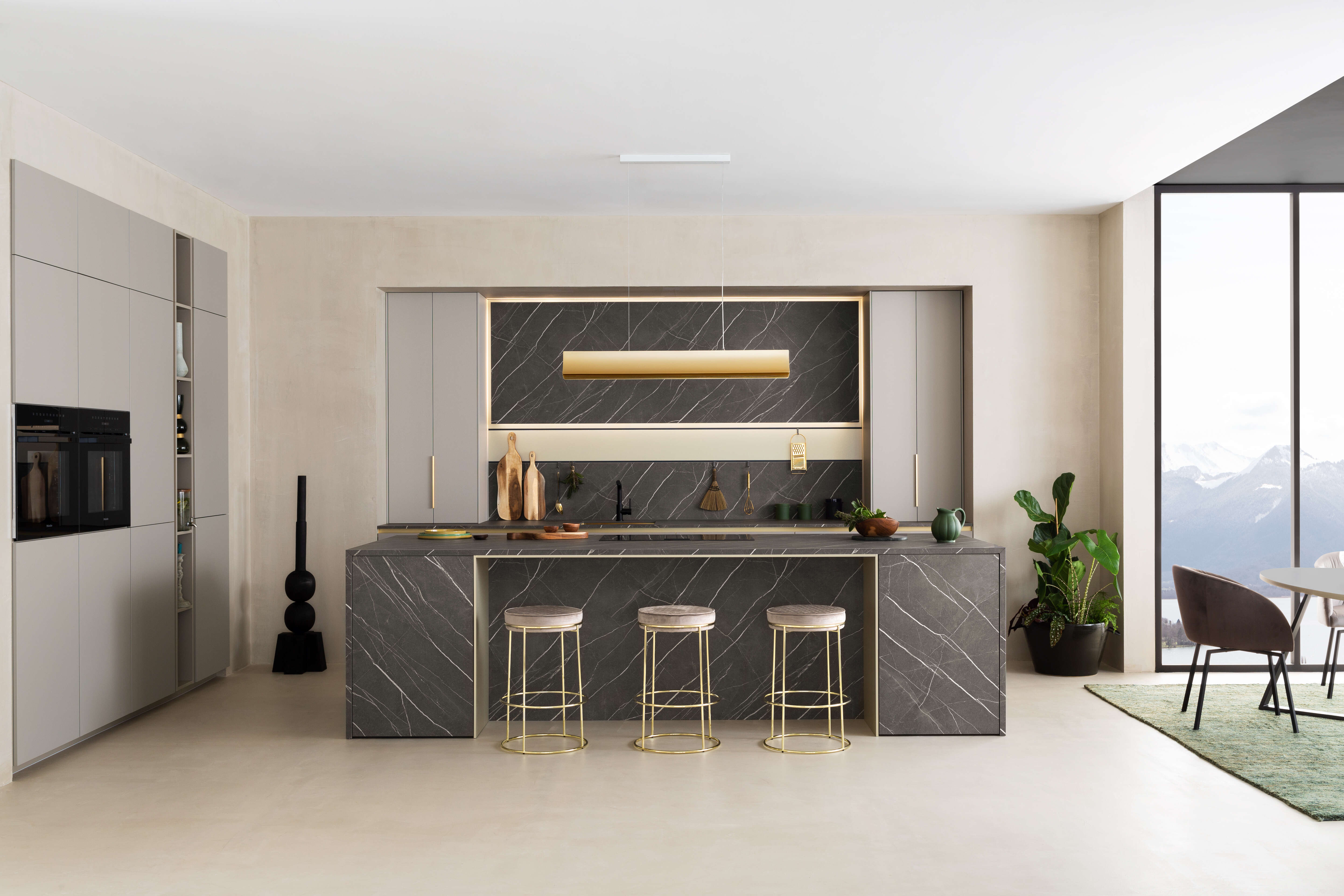 agencement-ilot-cuisine-tabouret-snack-perene