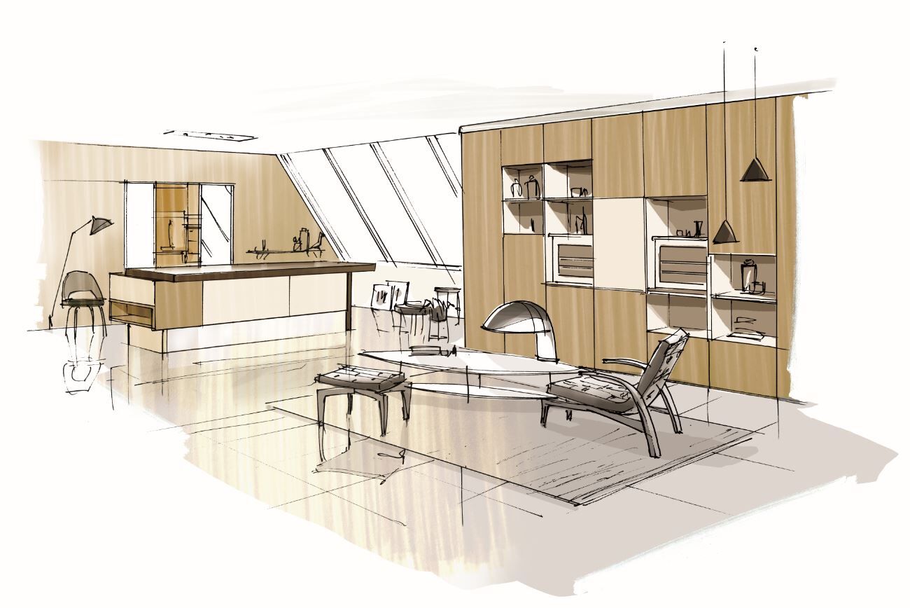 croquis-agenencement-duplex-cuisine-perene croquis-agenencement-duplex-cuisine-perene