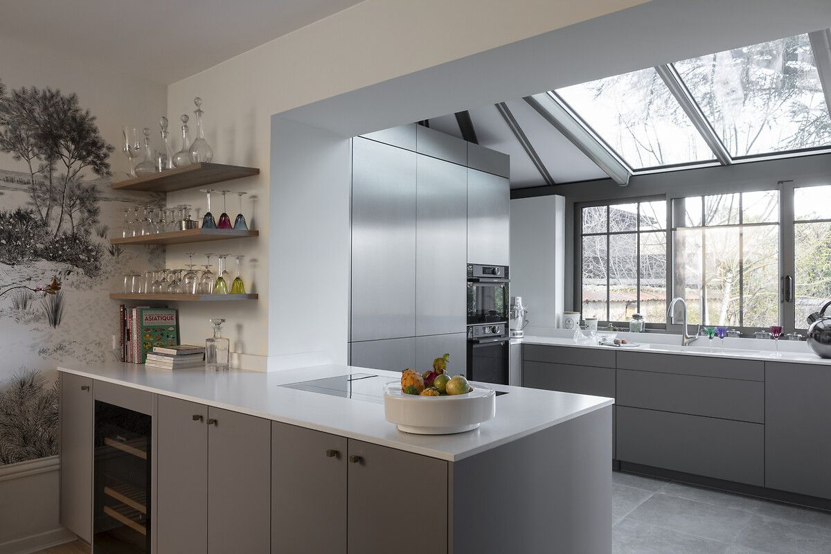 Cave-vin-vue -ensemble