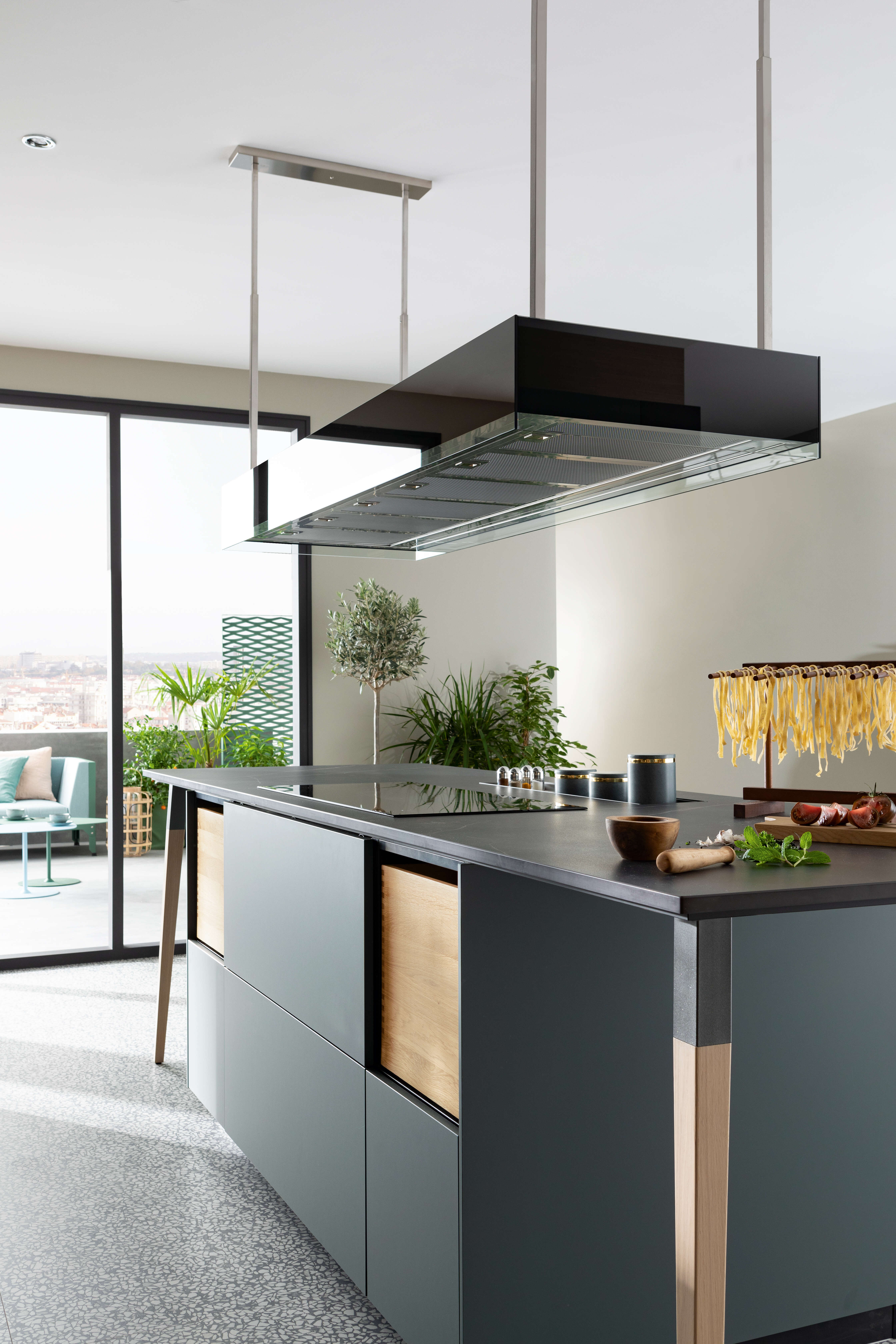 ilot-central-facades-finition-vert-cuisine-perene