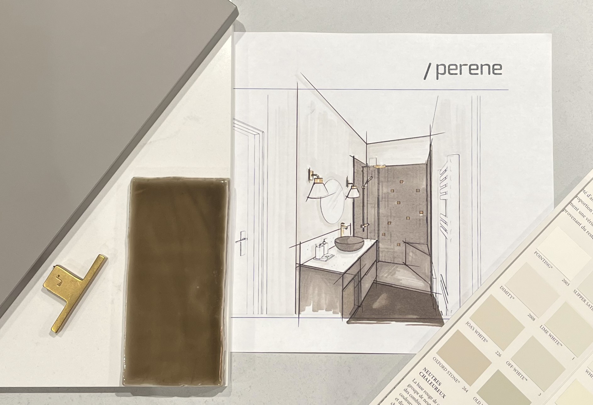 salle de bain - Croquis avant projet