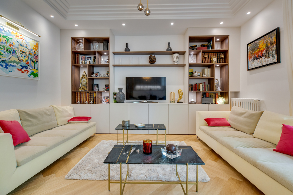 Le meuble télévision, entièrement sur-mesure