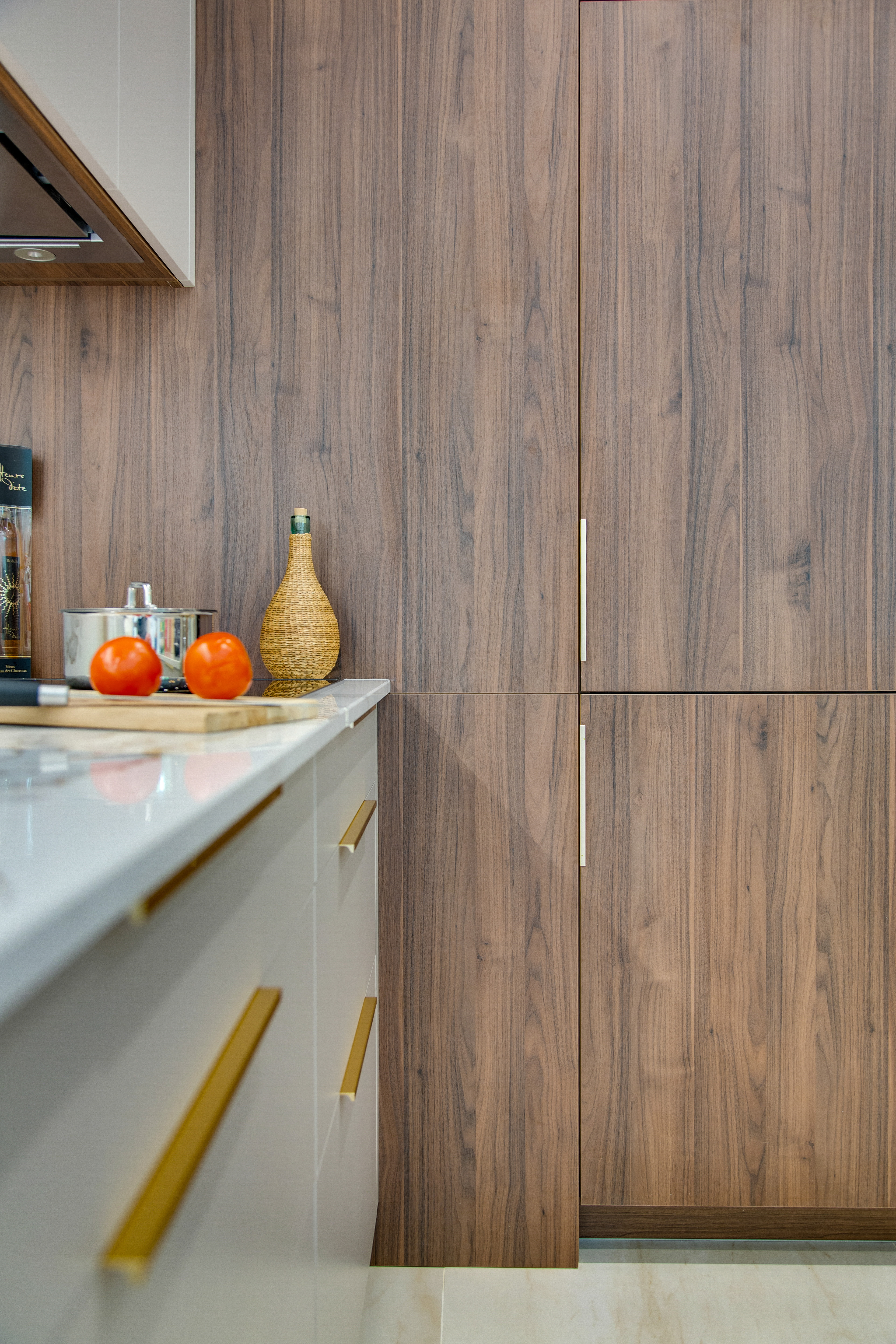 Mariage des matériaux lumineux et chaud