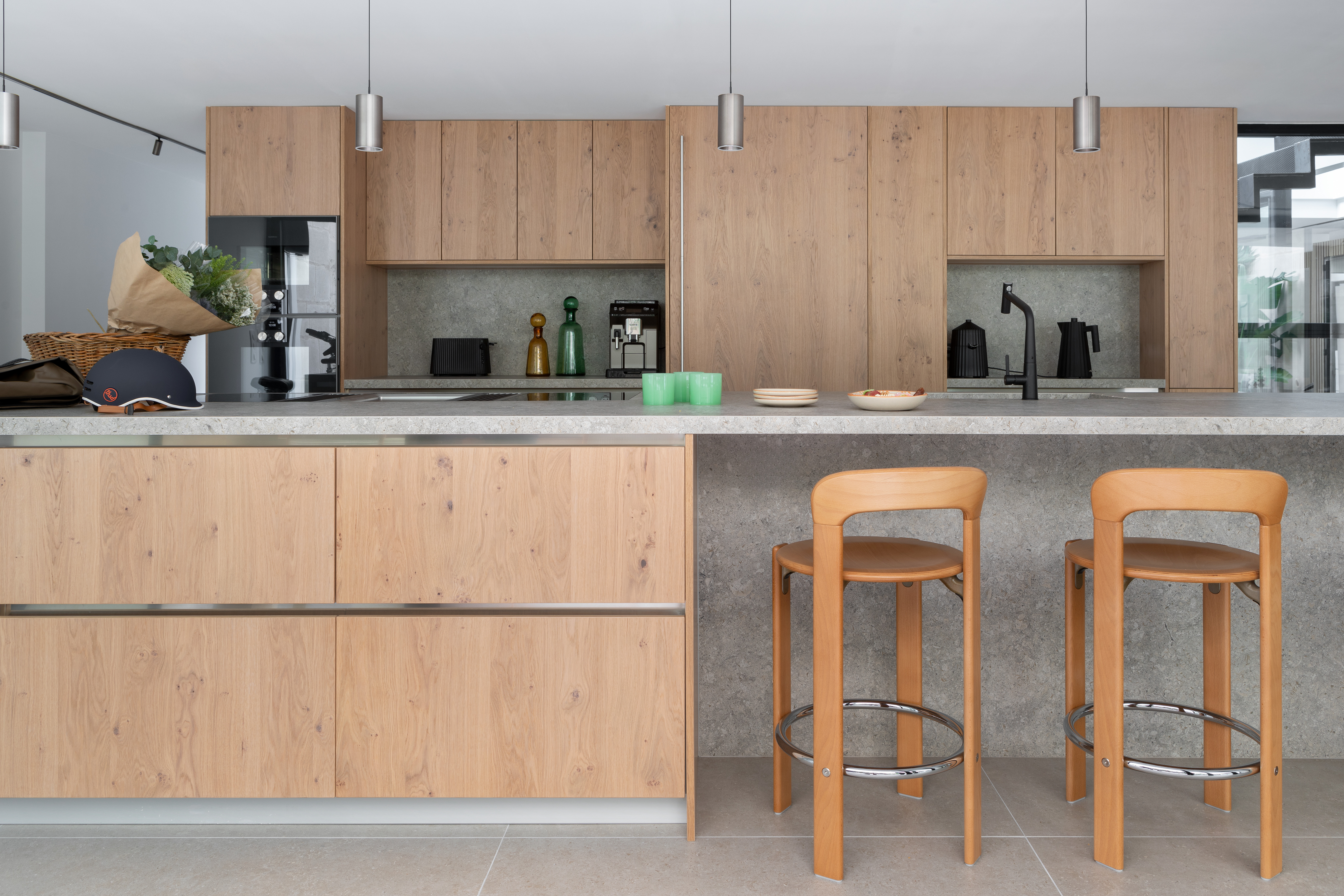 Cuisine perene table intégrée